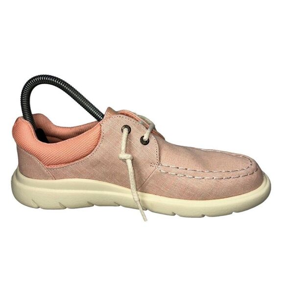 Sperry Top-Sider Captain's Moc Chambray Loafers Peach STS87231 Women's 7M - Picture 7 of 11
